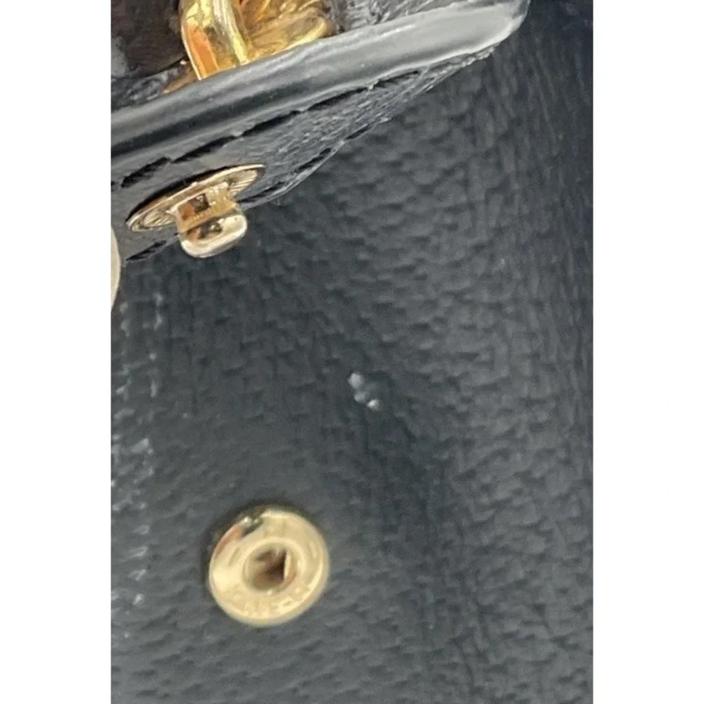 Kate Spade New York Grove Street Caley Leather Satchel, Black&White With Wallet